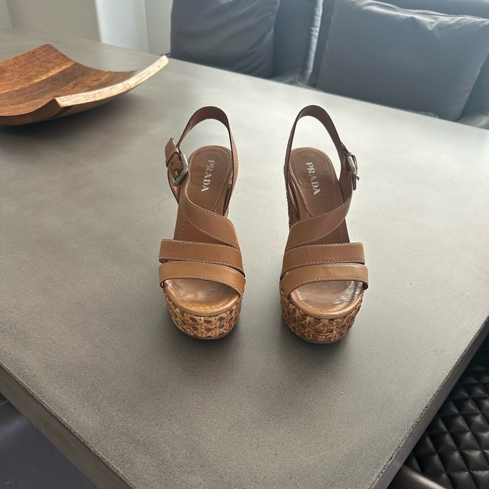 Prada wedges